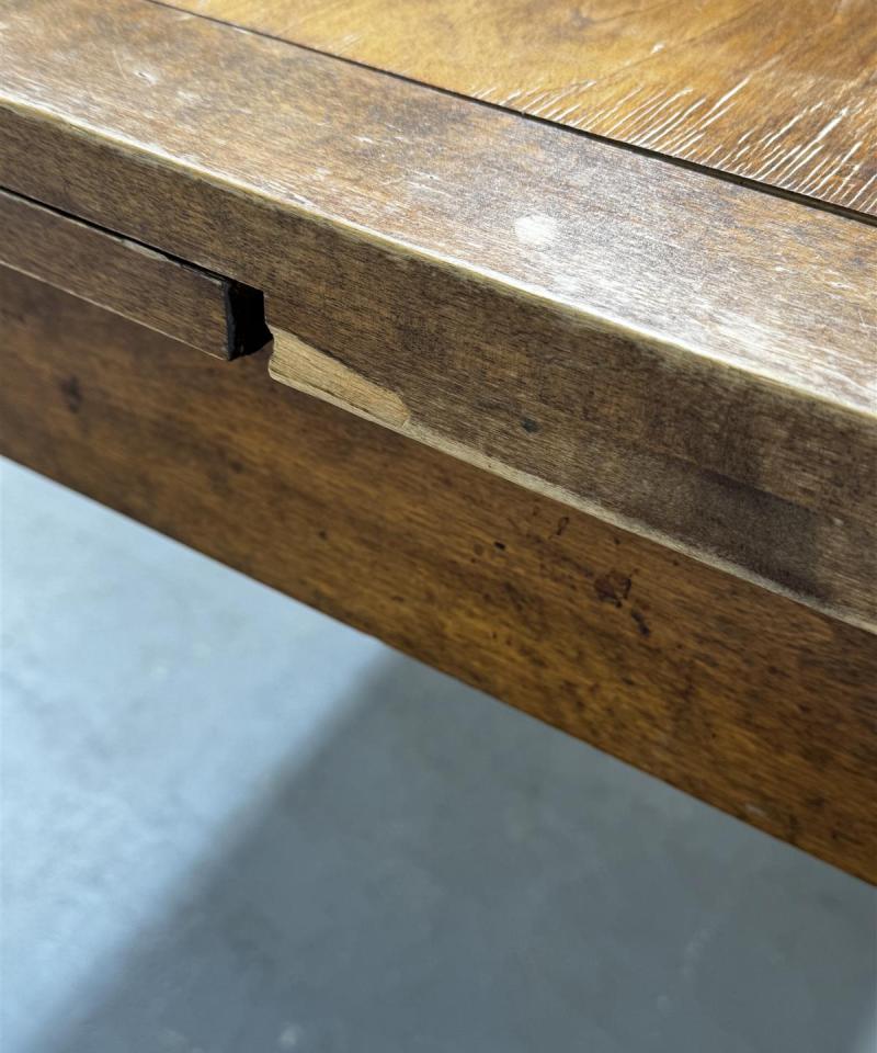 Vintage ruokapöytä 100x90cm levitettävä