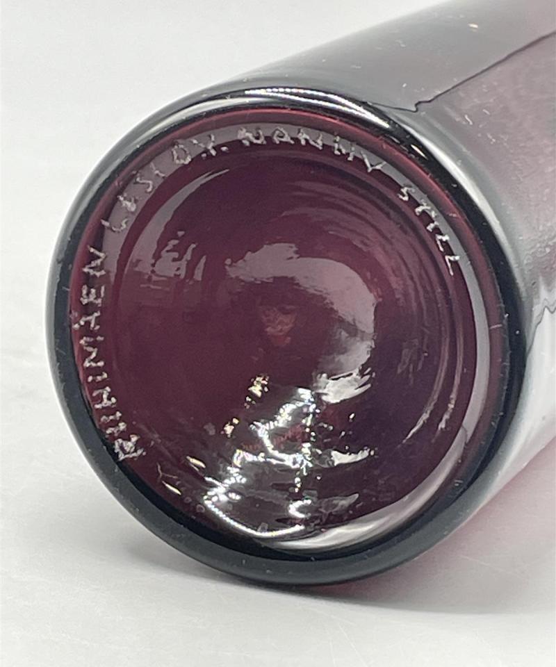 Riihimäen lasi Koristepullo Lila, Nanny Still