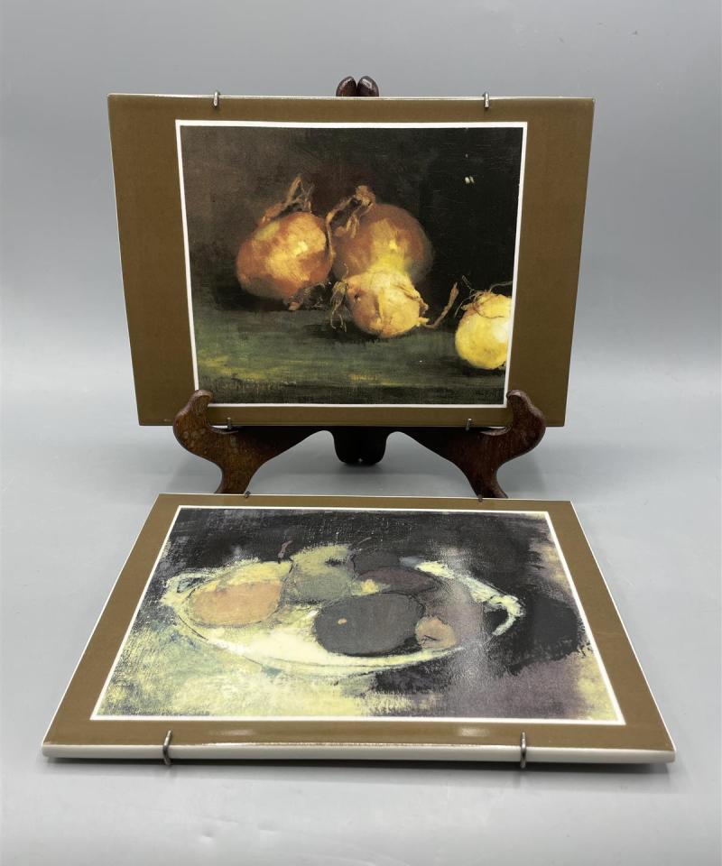 Arabia Helene Schjerfbeck seinälaatta 2kpl