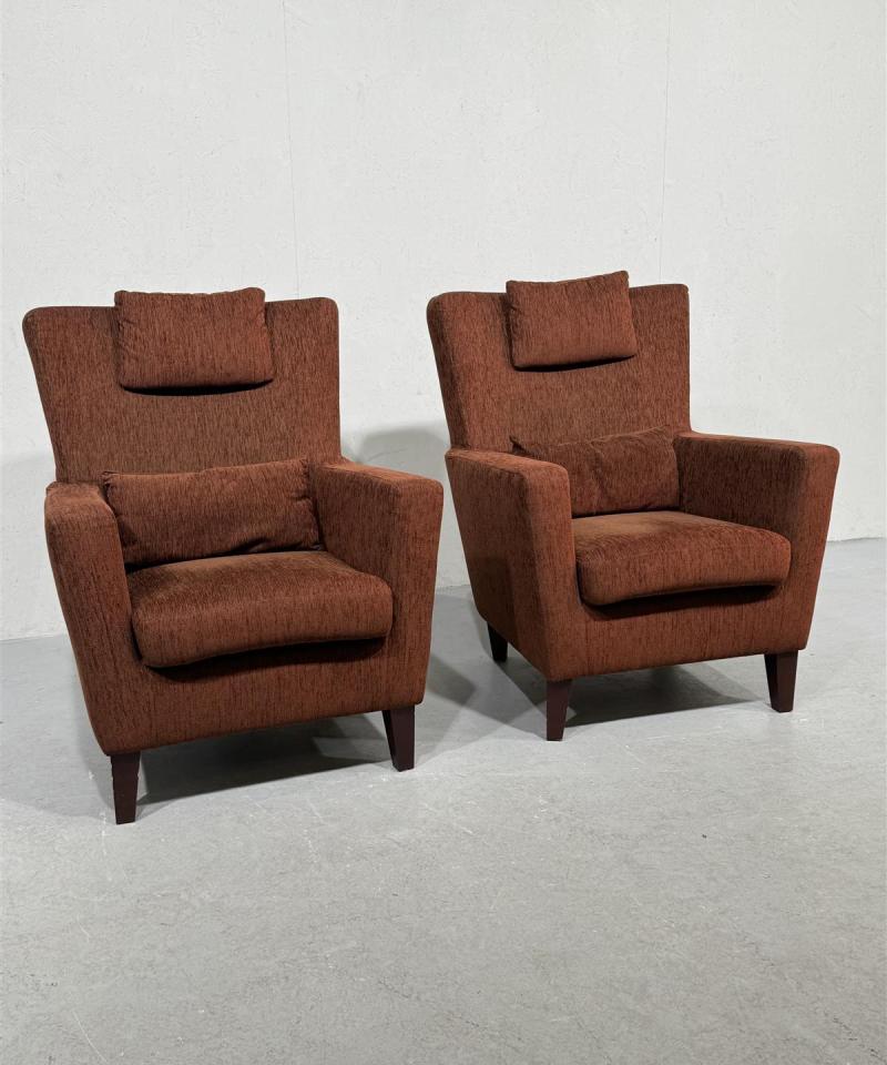 Oxford nojatuoli ruskea (2kpl)