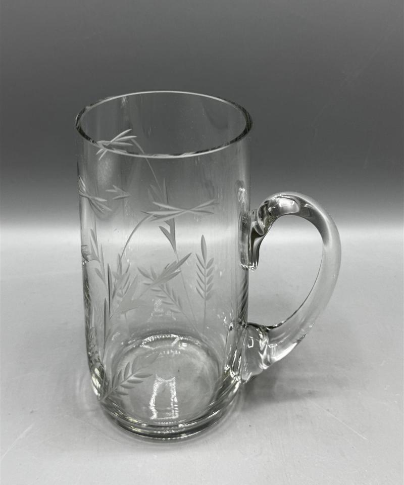 Vintage viivahiottu lasituoppi (4 kpl)