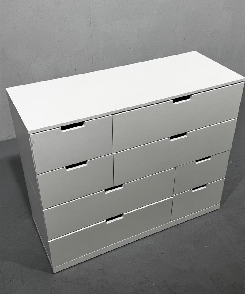 Ikea Nordli lipasto 8 vetolaatikkoa