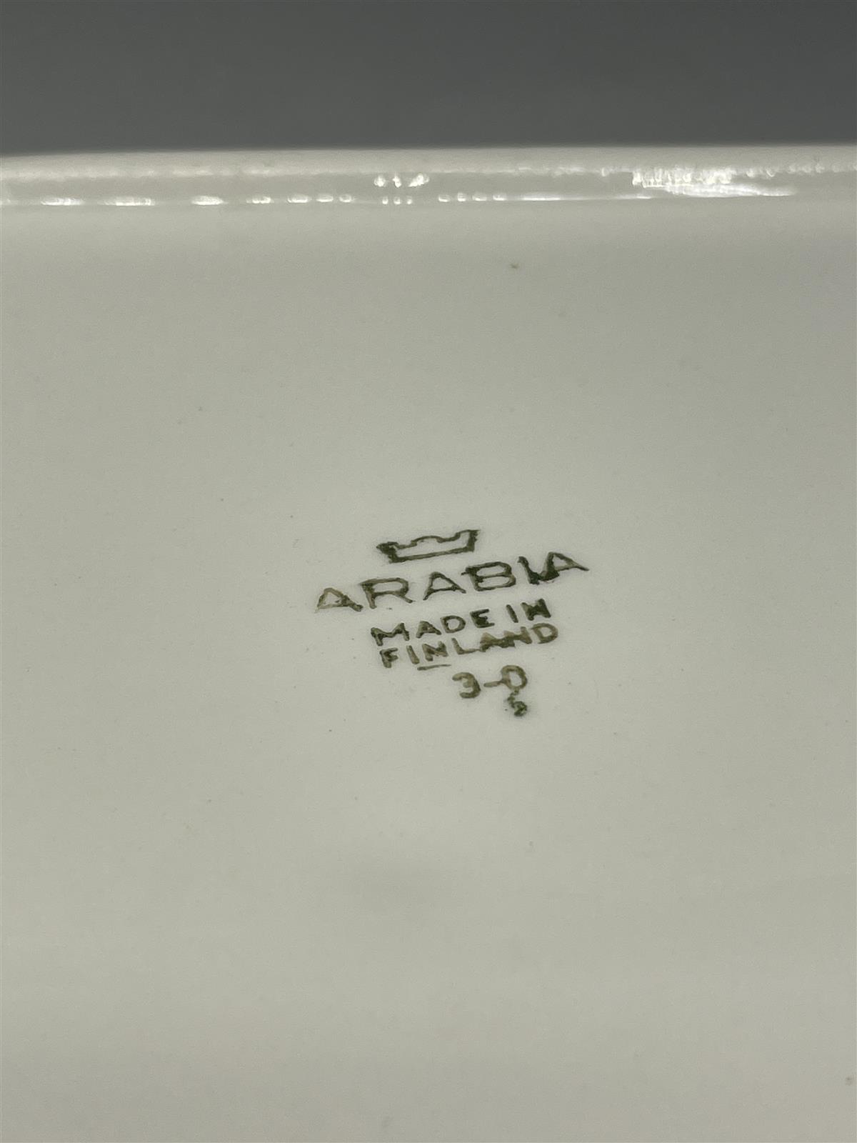 Arabia lohkovati tarjoilulautanen sininen