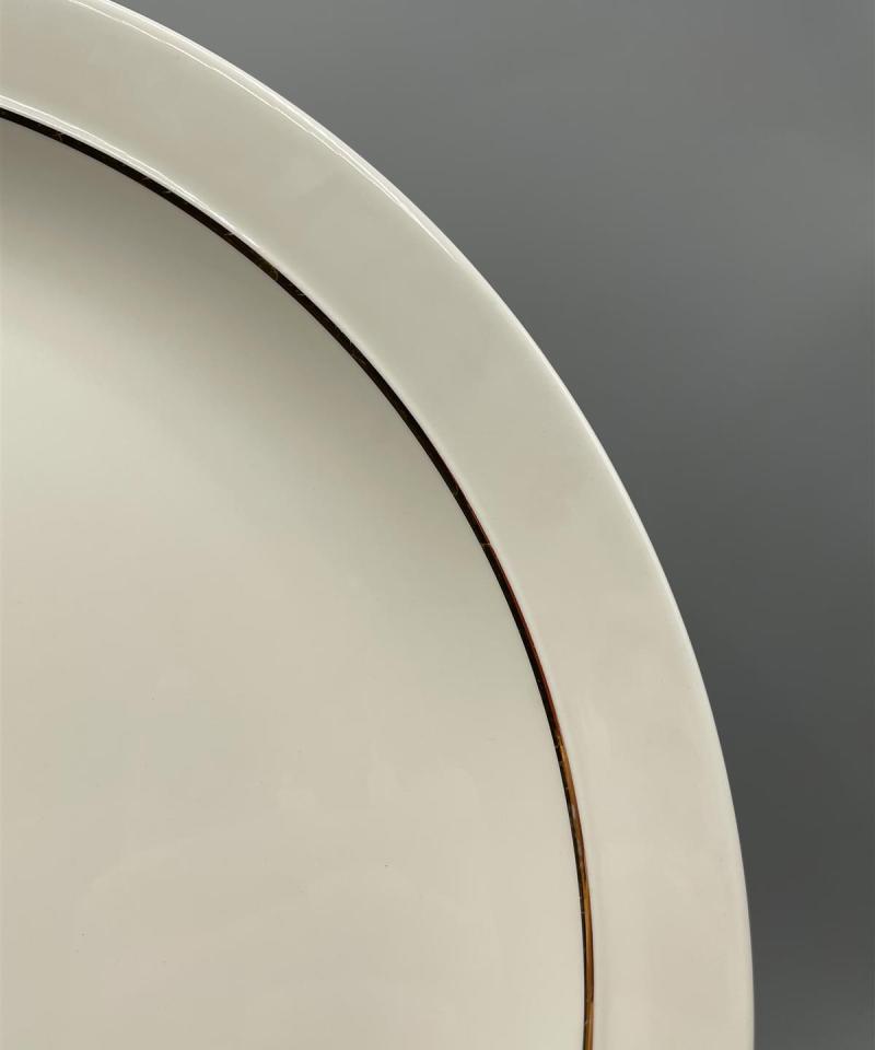 Arabia Harlekin Gold tarjoilulautanen, Inkeri Leivo