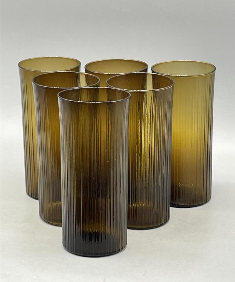 Iittala Mehulasi 2065 ruskea 6kpl, Tapio Wirkkala