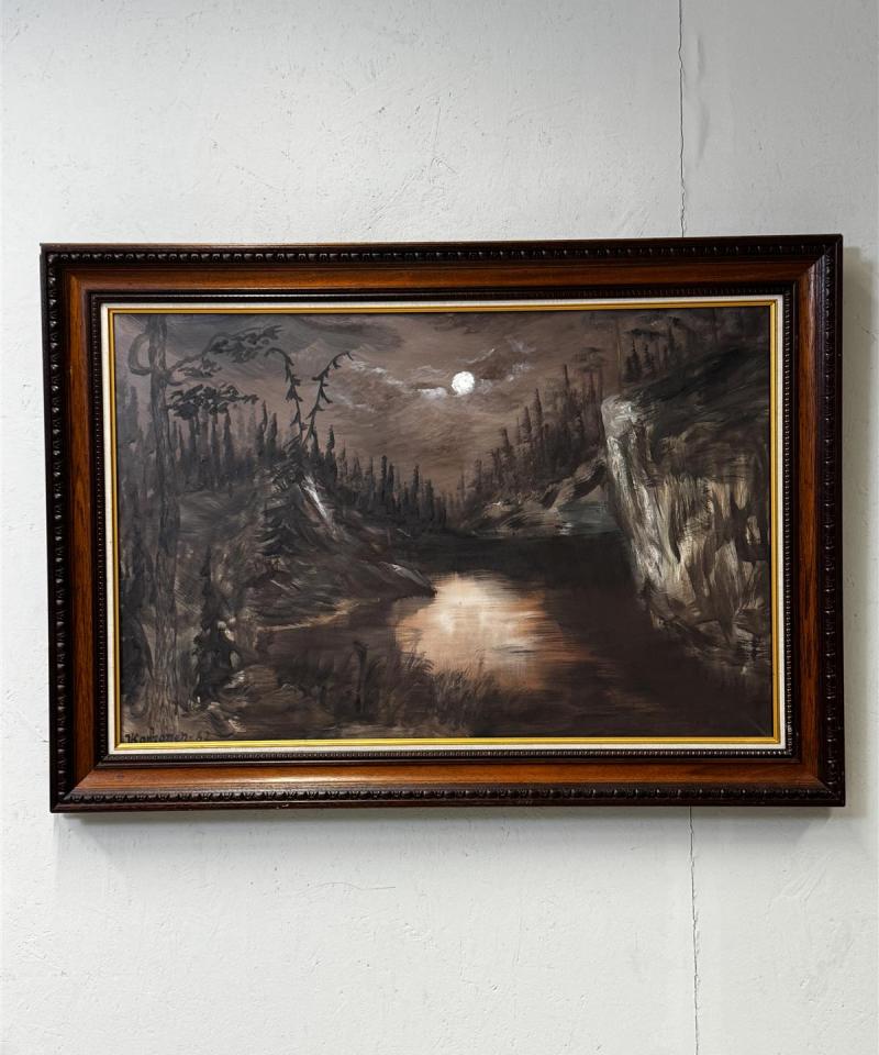 Taulu Öljyvärimaalaus maisema Korhonen -52