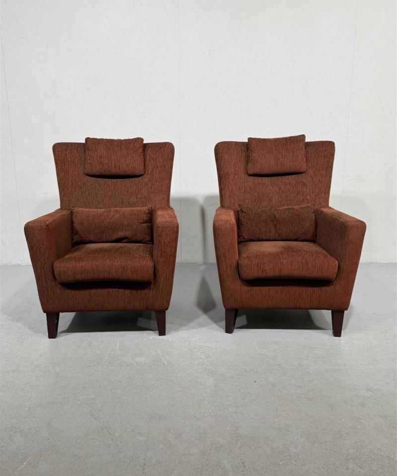 Oxford nojatuoli ruskea (2kpl)