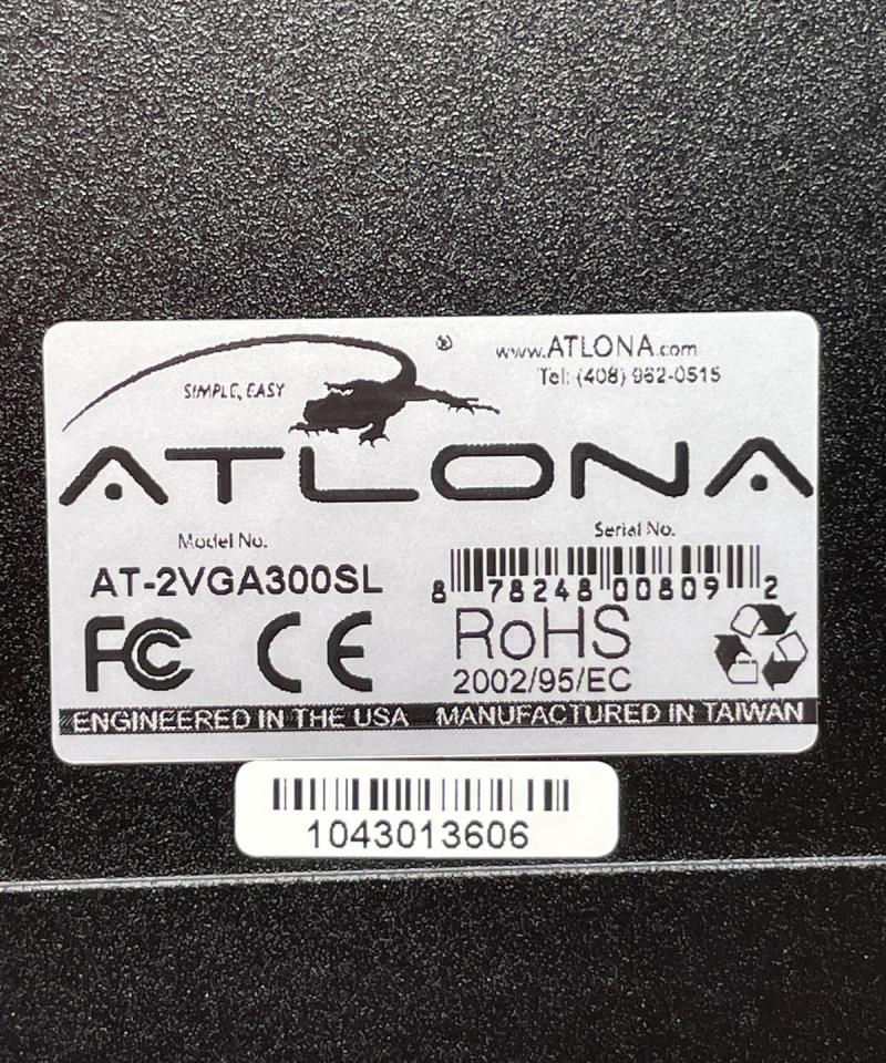 Atlona VGA ja stereoääni CAT5 -jatkaja