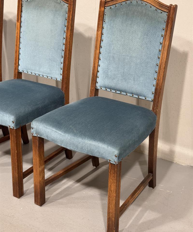 Vintage tuoli (4kpl), sininen sametti