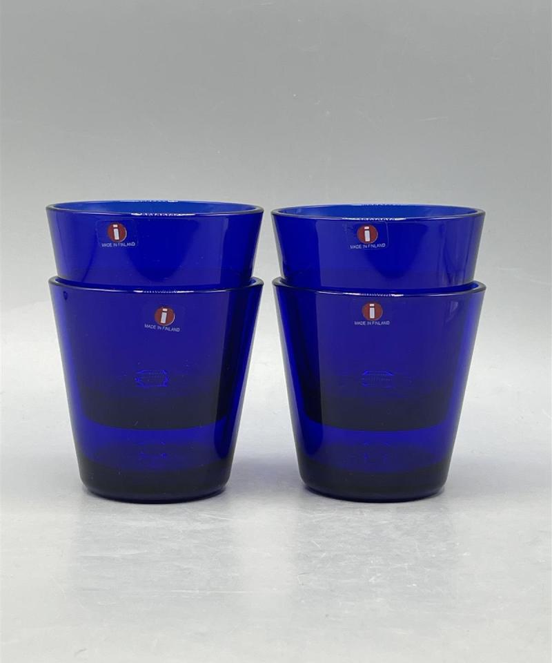 Iittala Kartio siniset juomalasit 4kpl, Kaj Franck