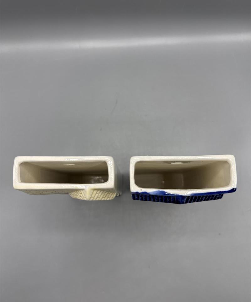 Keraamiset talo seinäkoriste kulhot (2kpl)