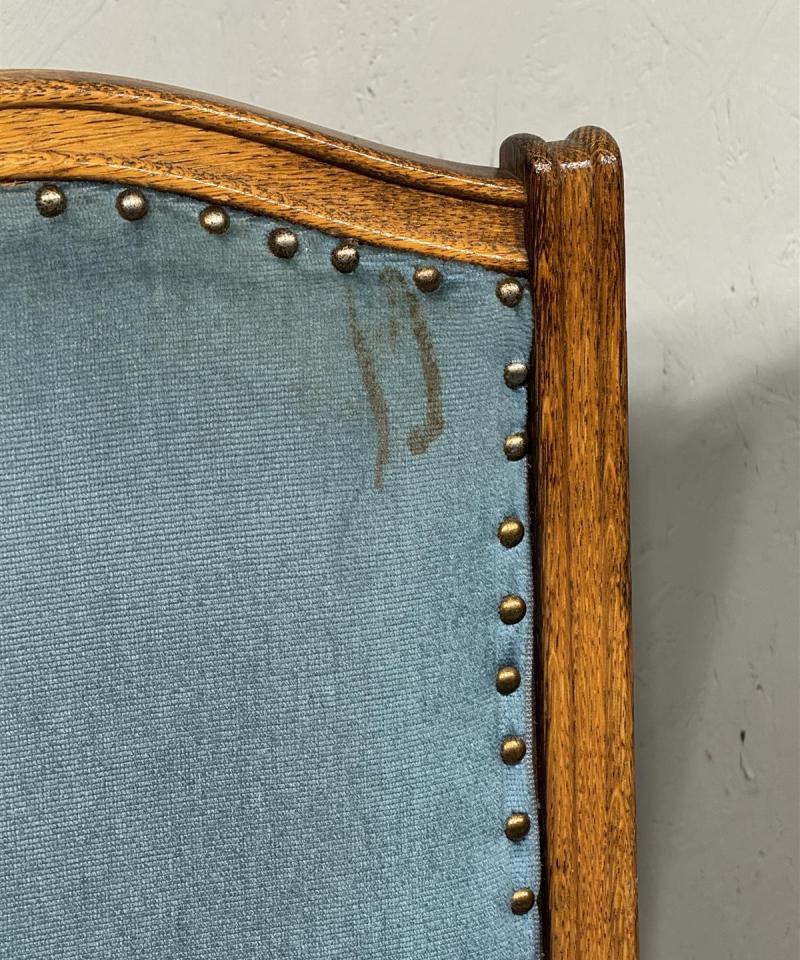 Vintage tuolit (4kpl), sininen verhoilu