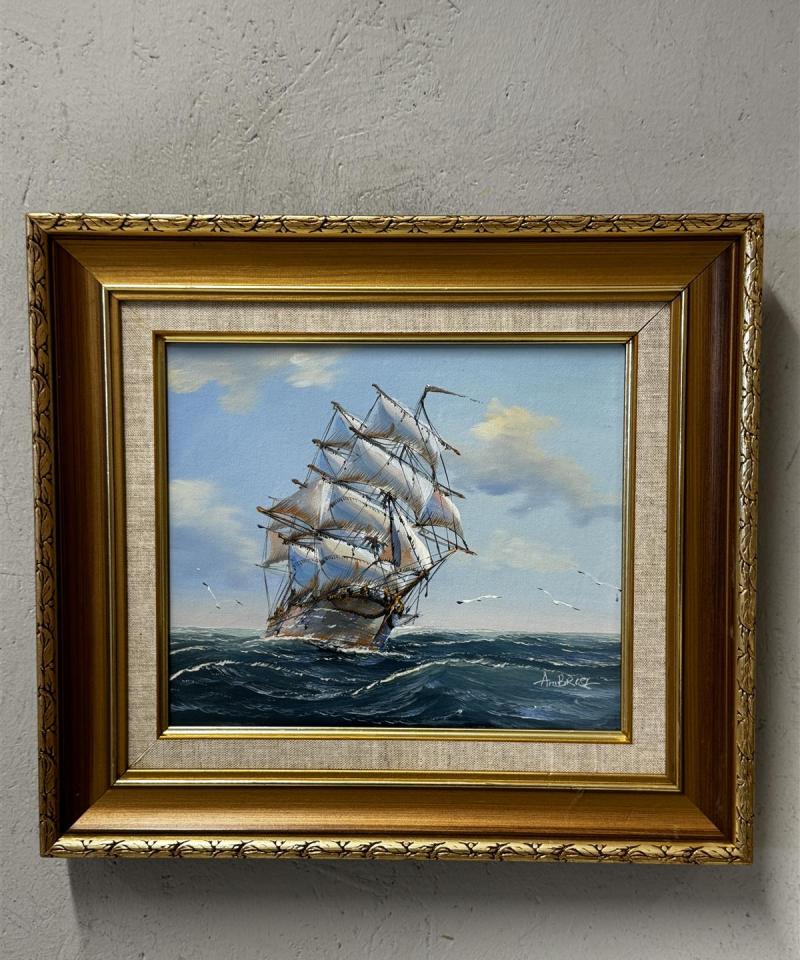 Taulu merimaisema öljyvärimaalaus Ambrose