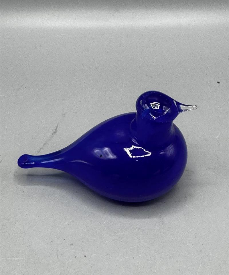 Iittala Birds Tirri sininen lasilintu Oiva Toikka
