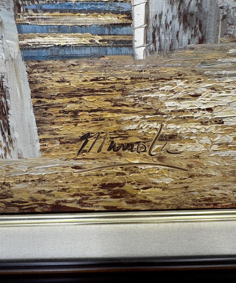 Taulu kaupunkimaisema öljyväri Imola