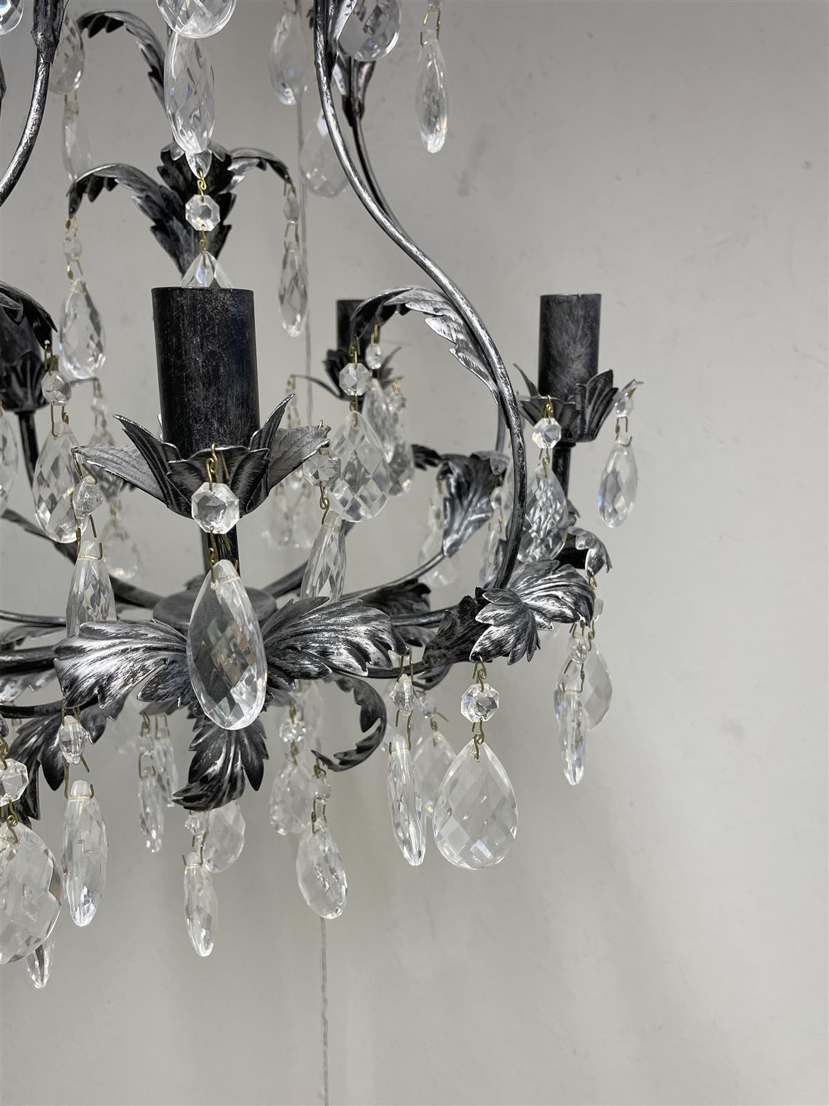 Kattovalaisin ”Lehdet” kristallikoristein 5-valopistettä