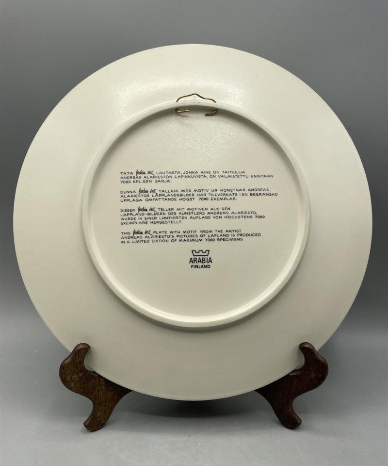 Arabia Art Lappi taidelautanen, Andreas Alariesto -82
