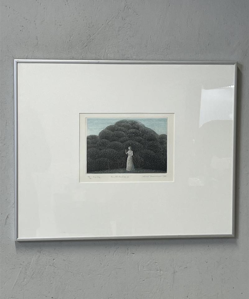 Taulu Akvatinta Puutarhassa II, Väinö Rouvinen