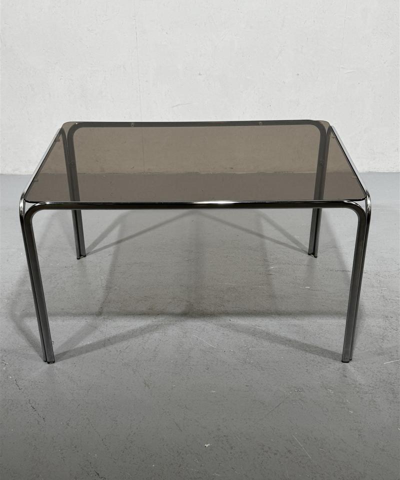 Retro pöytä 123x83 savulasi