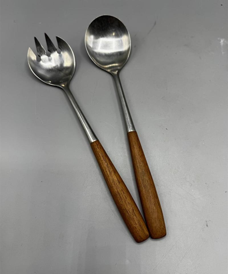 Vintage teak salaattiottimet (2kpl) Norja