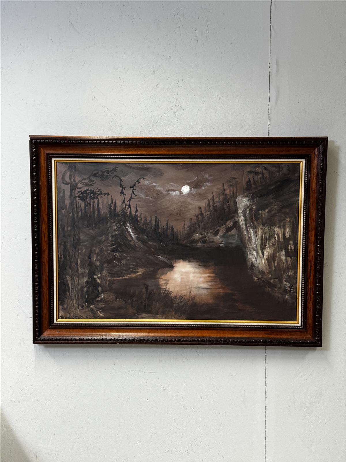 Taulu Öljyvärimaalaus maisema Korhonen -52