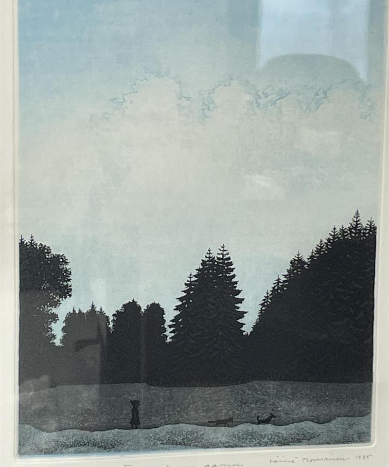 Taulu ”Tammikuun aamu” teos, Väinö Rouvinen