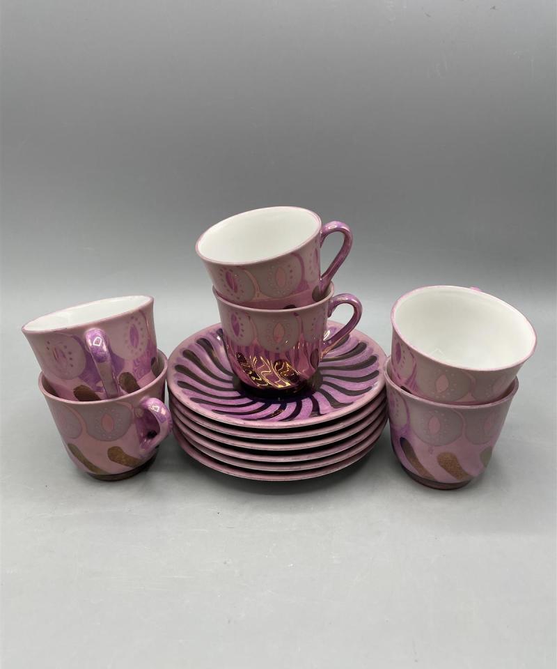 Vintage kahvikupit ja lautaset 6kpl