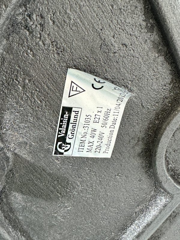 Grönlund lattiavalaisin valkoinen varjostin