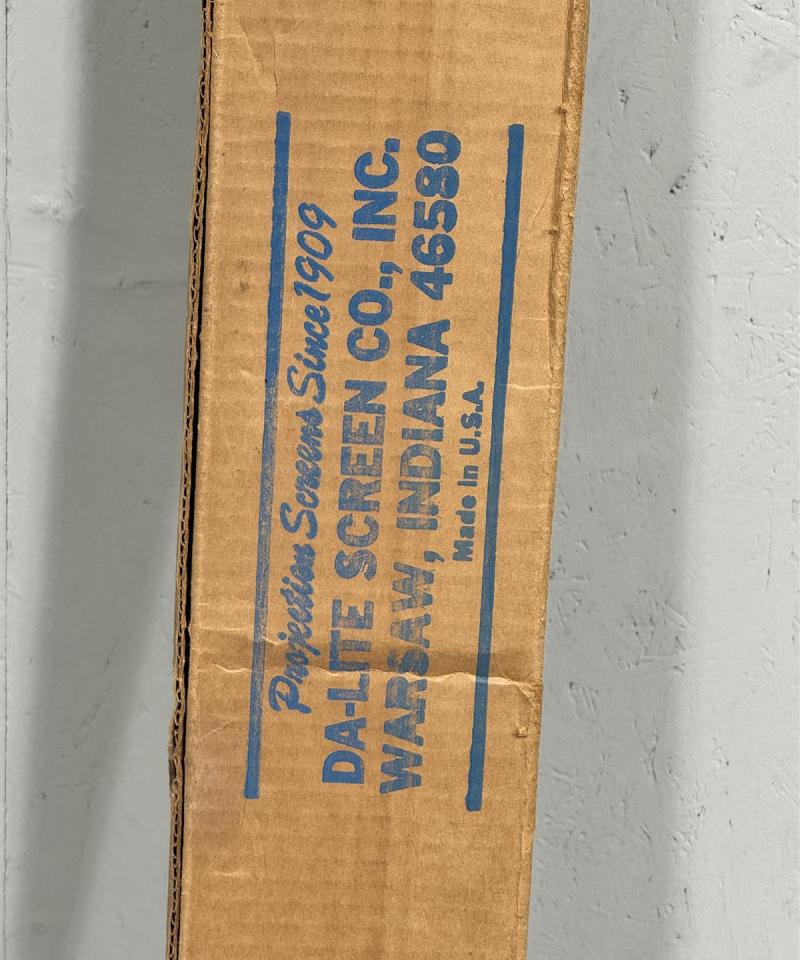 Vintage Da-Lite projektorikangas 1950-luku