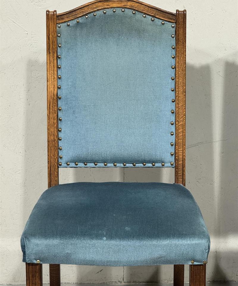 Vintage tuoli (4kpl), sininen sametti