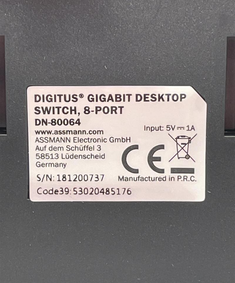 Digitus DN80064 8-porttinen gigabit-kytkin