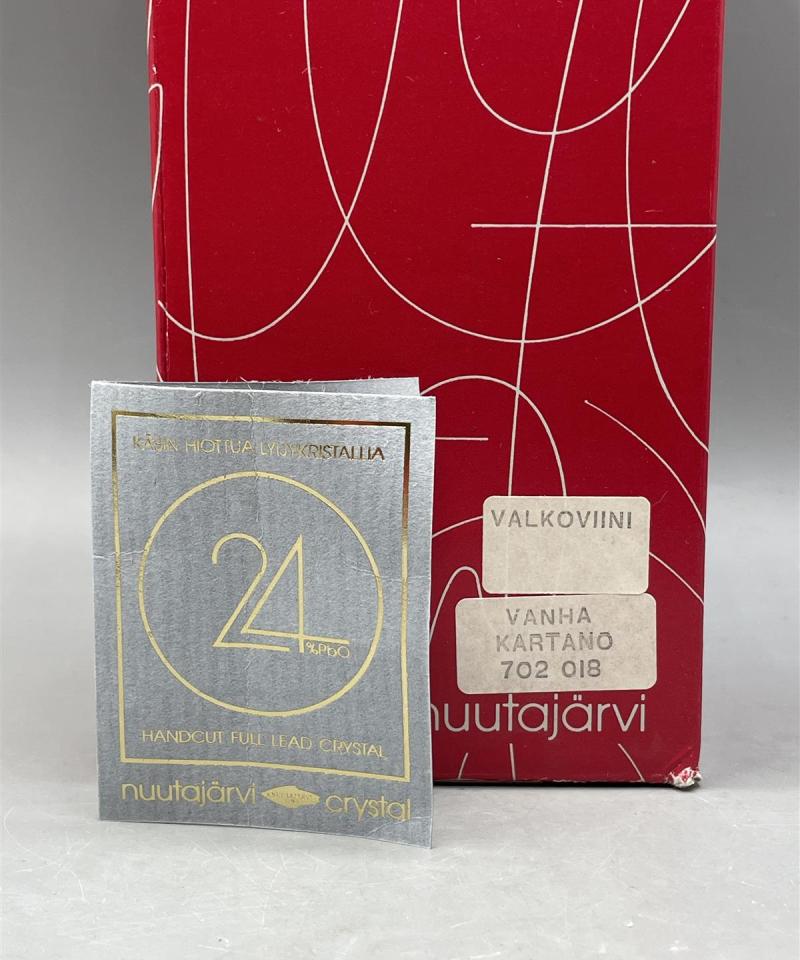 Nuutajärvi Wanha Kartano kristalli Valkoviinilasi 5kpl