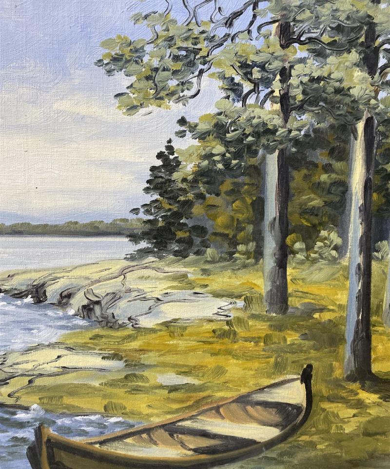 Taulu Järvimaisema öljyväri, signeerattu