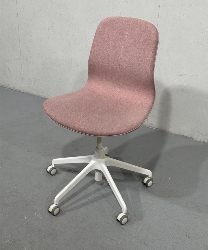 Ikea Långfjäll toimistotuoli, vaaleanpunainen
