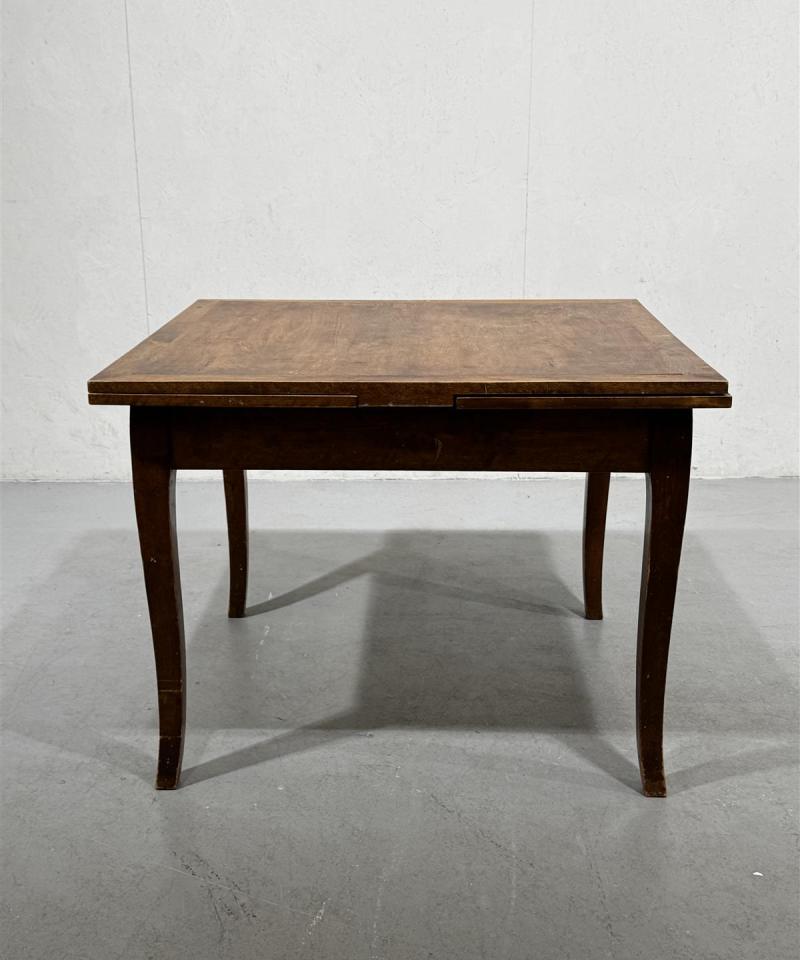 Vintage ruokapöytä 100x90cm levitettävä