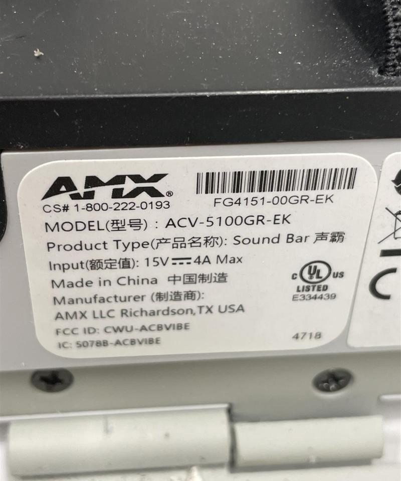 AMX ACV-5100GR-EK videoneuvottelu soundbar kameralla