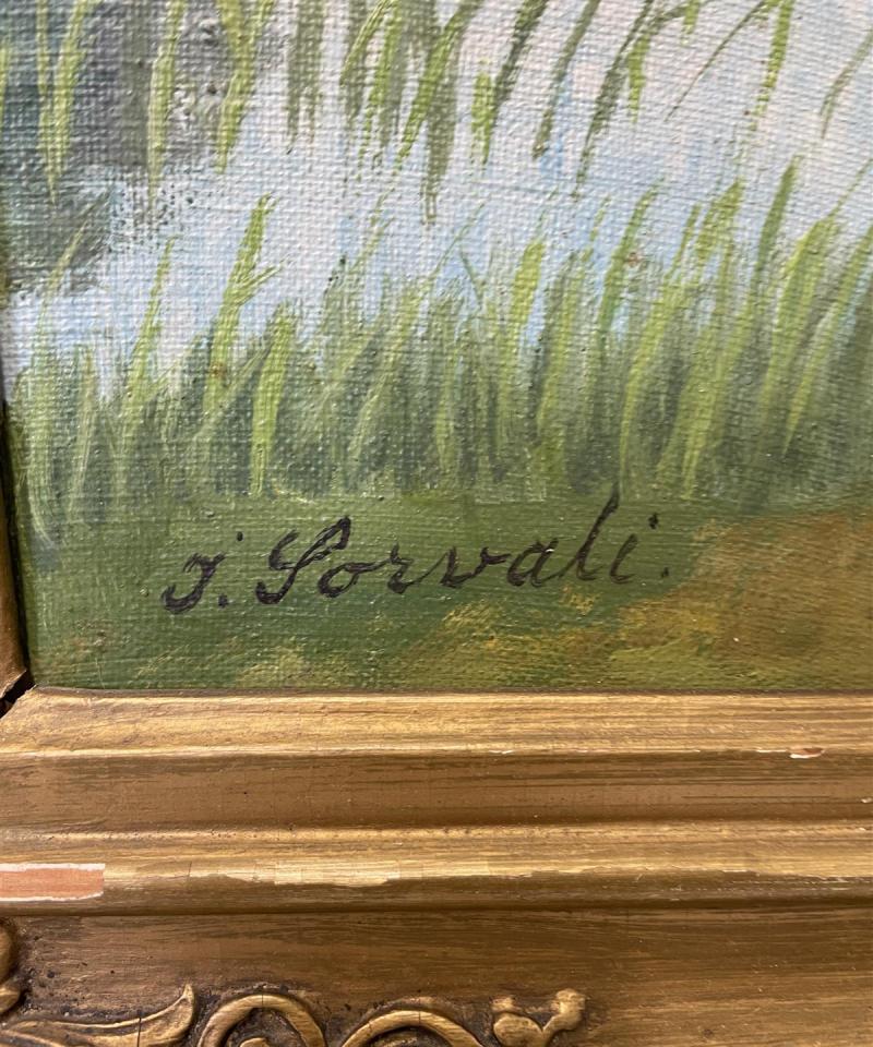 Taulu ”Järvimaisema” öljyväri, Sorvali