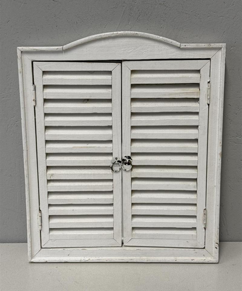 Valkoinen ikkunaluukkupeili 40x48