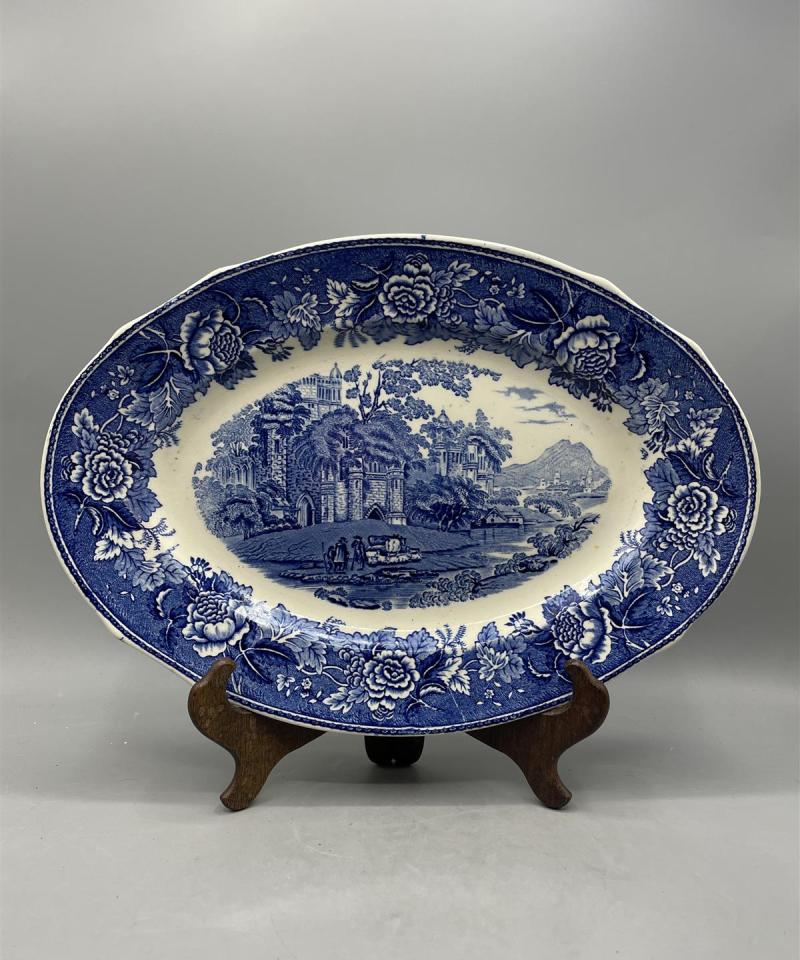 Arabia sininen Maisema tarjoiluvati