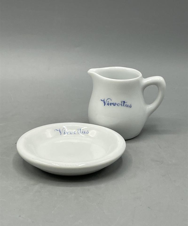 Arabia ”Virvoitus” pieni kermakko ja lautanen