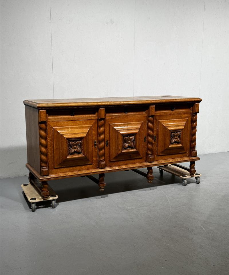 Vintage tammipuu senkki