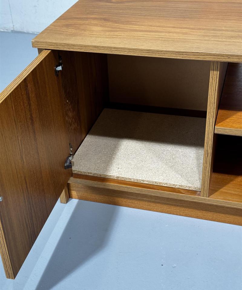 Vintage teak TV-taso 148cm