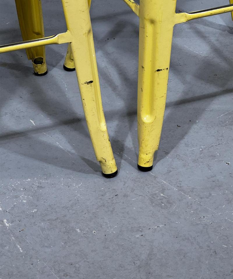 Keltainen korkea jakkara (2kpl)