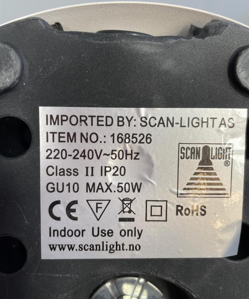 Scan-Light Lattiavalaisin valkoinen