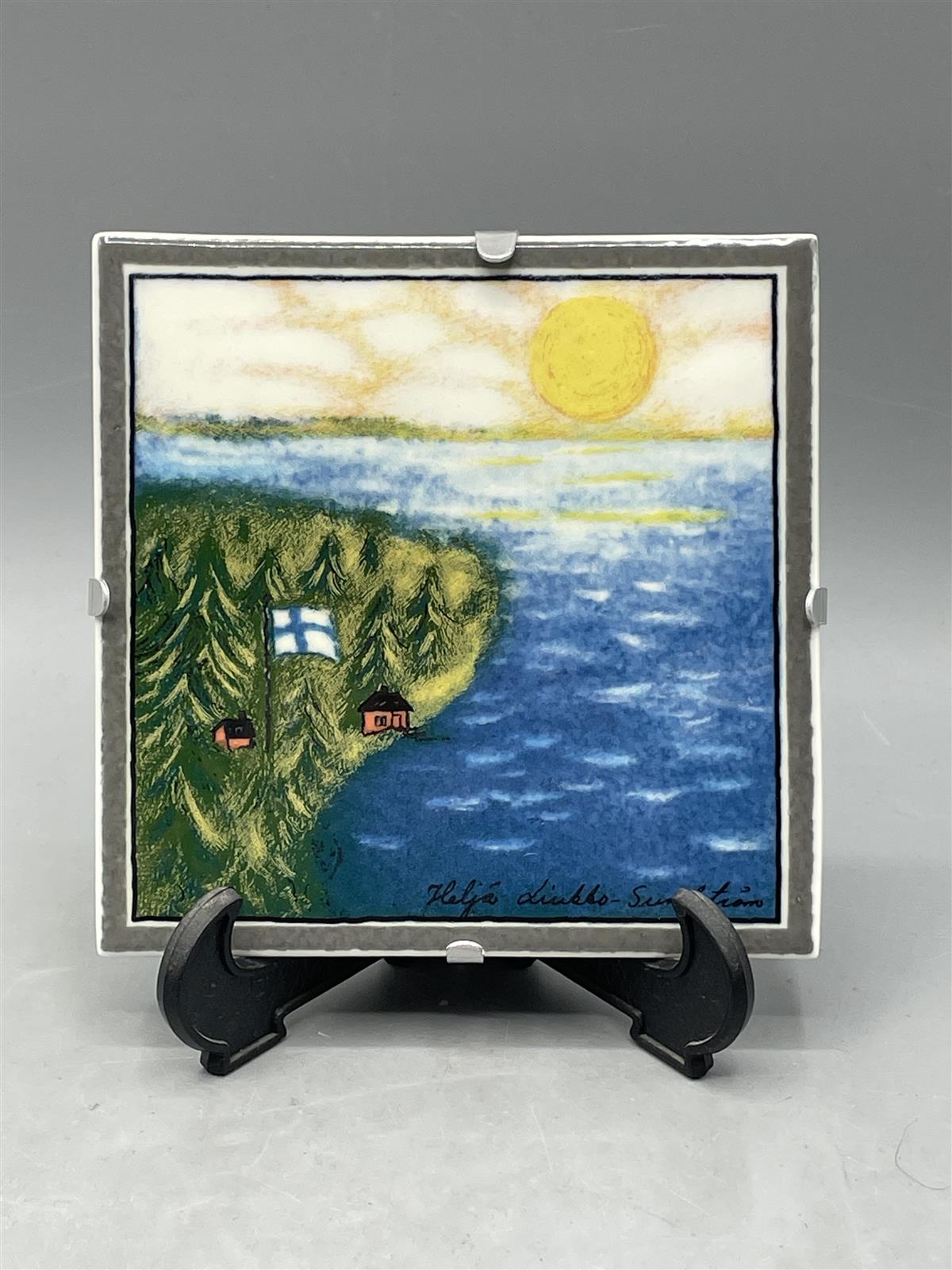 Arabia Kotimaani Suomi seinälaatta, HLS