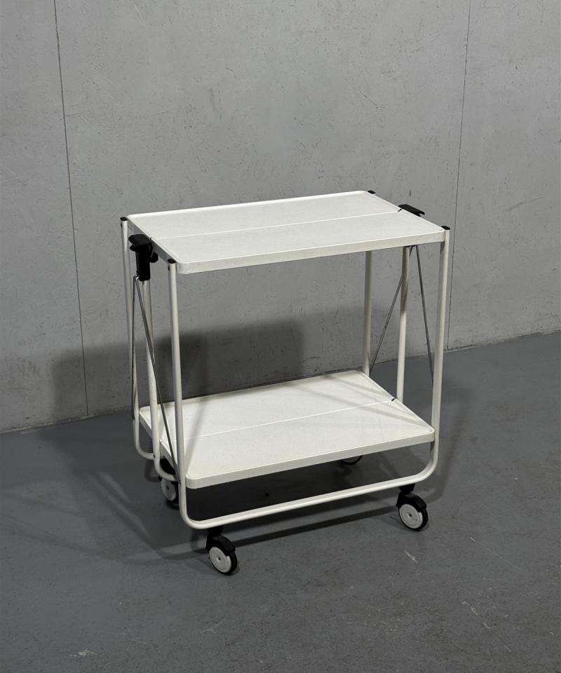 Taitettava tarjoiluvaunu metalli