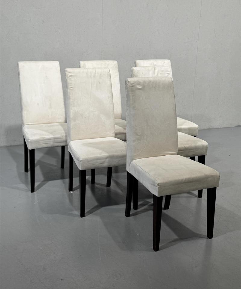 Tuoli (6 kpl) valko-musta