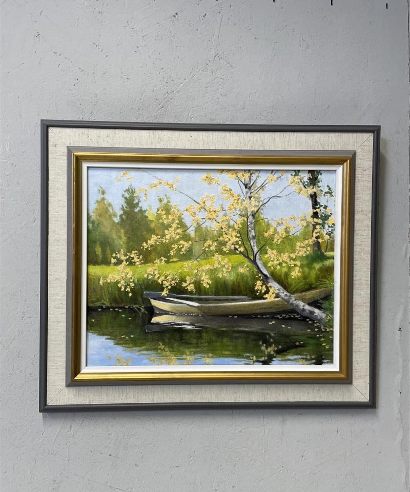 Taulu maisema öljyväri, Jaakko Ahopalo