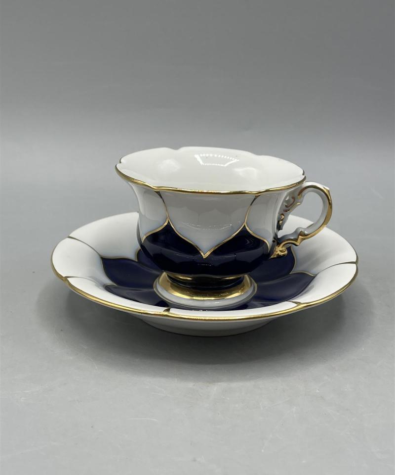 Meissen Posliini kahvikupit ja lautaset 4kpl