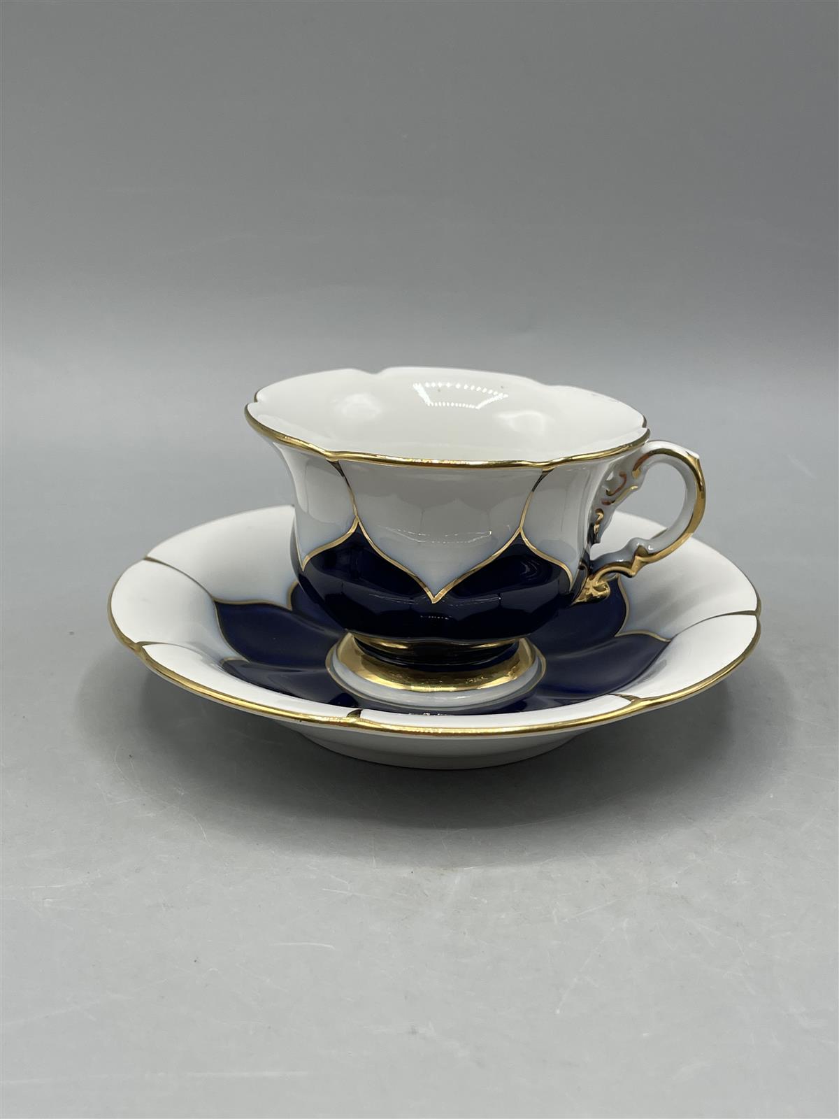 Meissen Posliini kahvikupit ja lautaset 4kpl